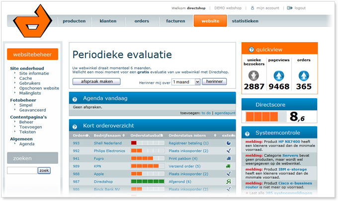 Order Workflow systeem