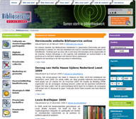 screenshot Biblioservice Gelderland website