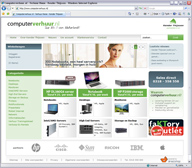 screenshot Computerverhuur webshop
