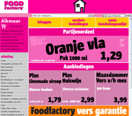 screenshot Foodfactory webshop