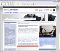 screenshot Talk & Vision website