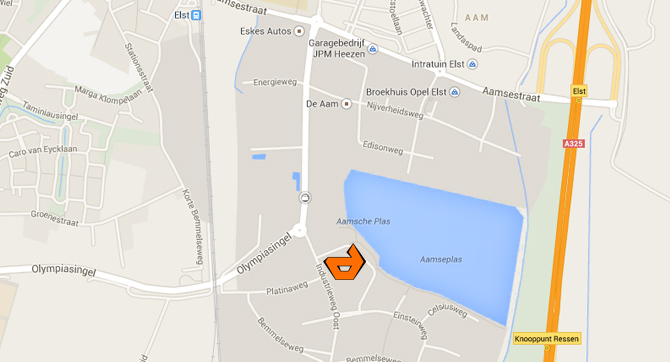 Kaart met locatie directshop